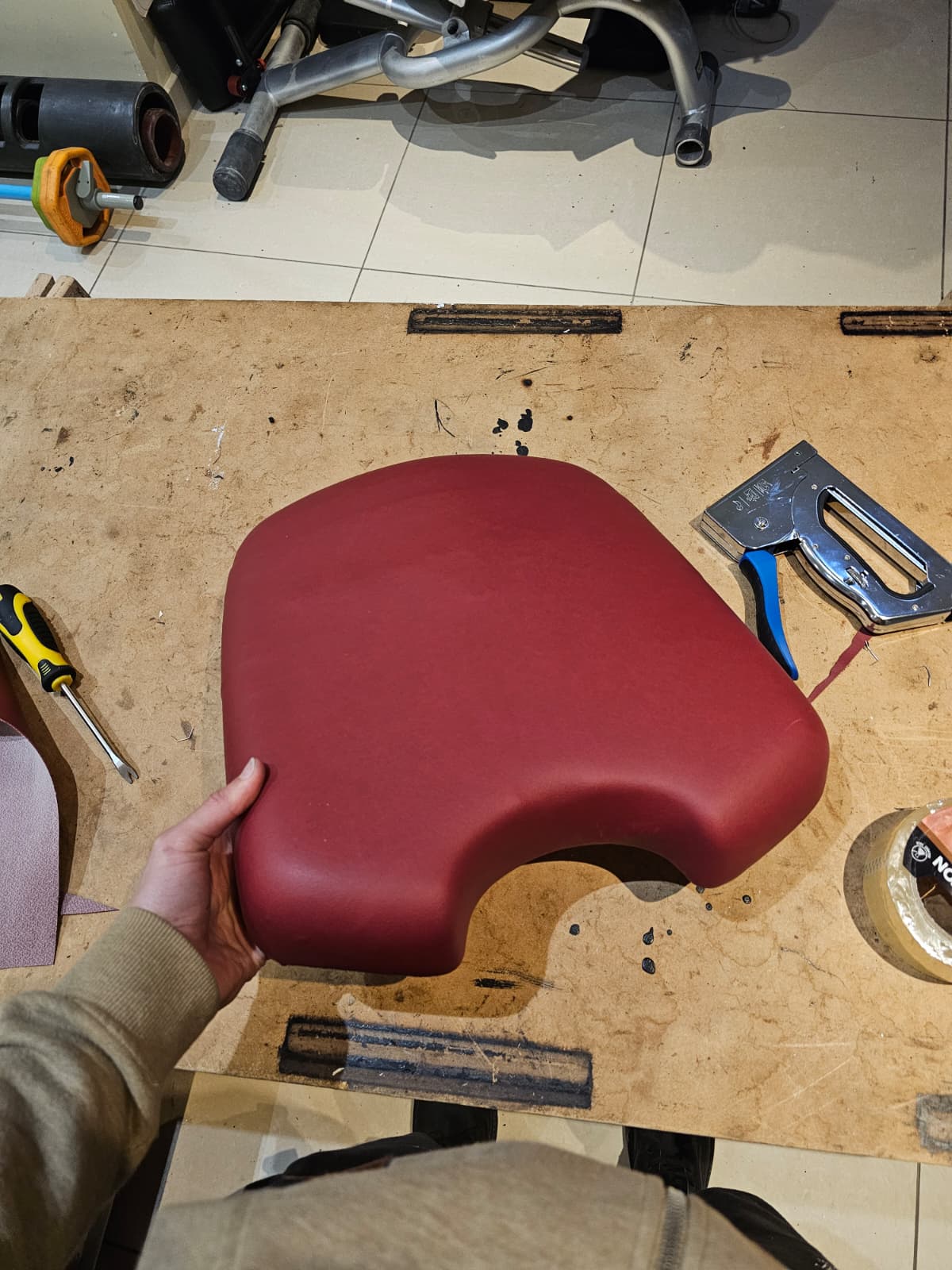 Assise bordeaux personnalisée