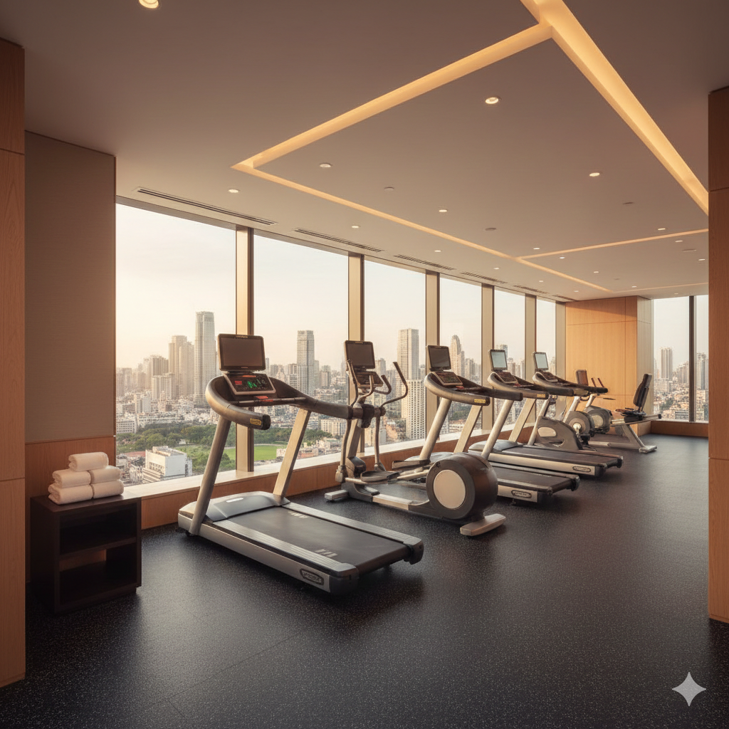 Espace fitness hôtel